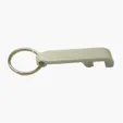 Bottle Opener Key Chain with Metal Key Ring — view 6