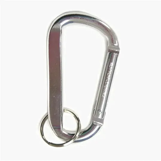 8 mm Aluminum Carabiner with Steel Key Ring — view 8