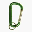 8 mm Aluminum Carabiner with Steel Key Ring — view 5