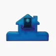 House Shaped Bag Clip, 3 x 3 in. Polystyrene — view 2
