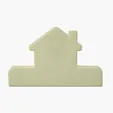 House Shaped Bag Clip, 3 x 3 in. Polystyrene — view 4