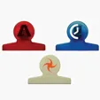 Round Chip Clip, 3 in. Polystyrene Bag Clip