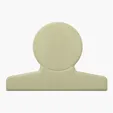 Round Chip Clip, 3 in. Polystyrene Bag Clip — view 4
