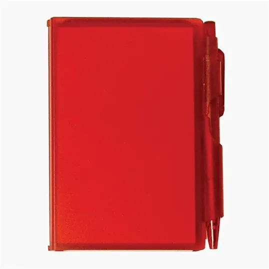 Memo Pad With Pen Lock, 80 Pages of Unlined White Paper — view 3