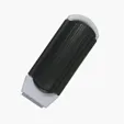 Folding Brush and Mirror with Black Tips — view 3