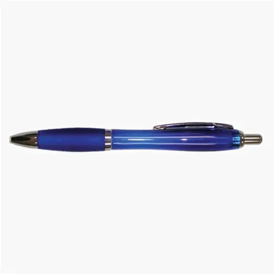 Lena Plastic Pen with Colored Barrel and Grip Section — view 3