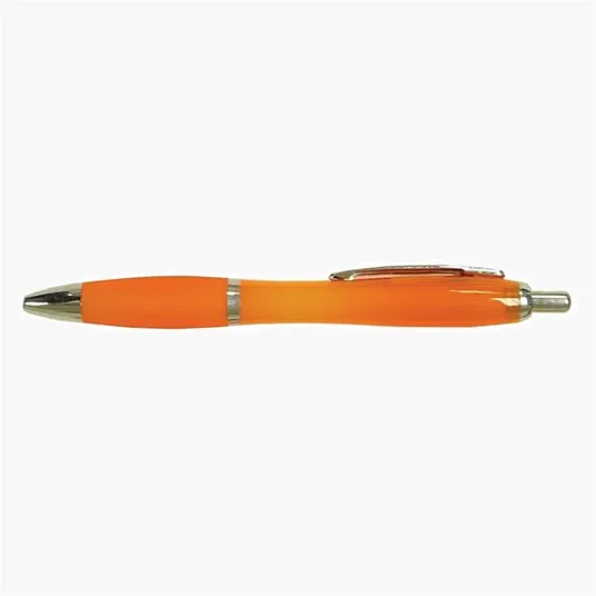Lena Plastic Pen with Colored Barrel and Grip Section — view 5