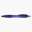 Lena Plastic Pen with Colored Barrel and Grip Section — view 3