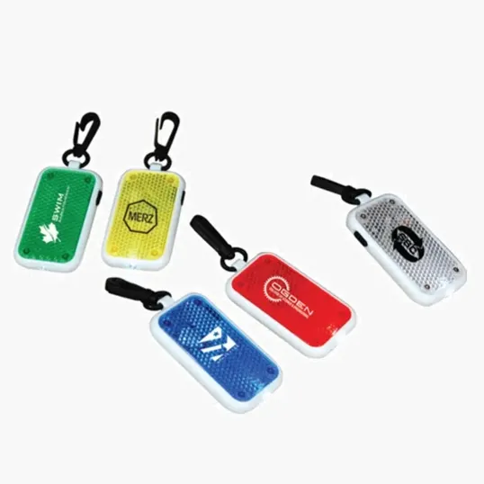 Flashing LED Safety Reflector with 3-Mode Light — view 2