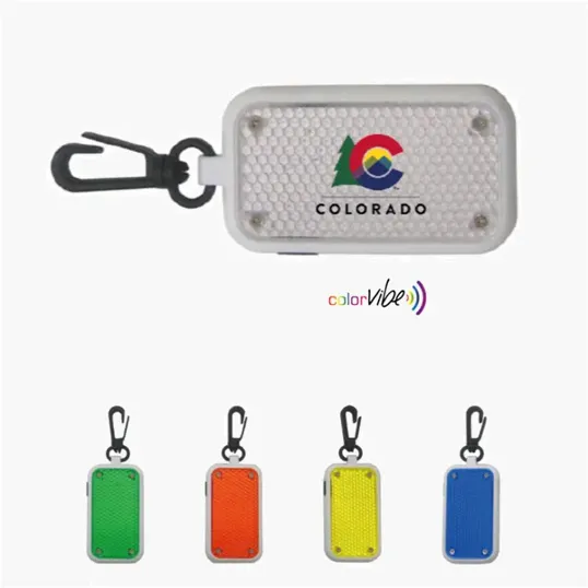 Flashing LED Safety Reflector with 3-Mode Light