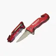 Rescue Tool Knife with Seatbelt Cutter and Glass Hammer — view 2