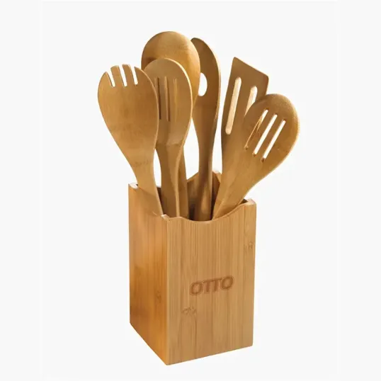 Zipline 7-Piece Bamboo Utensil Set