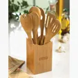 Zipline 7-Piece Bamboo Utensil Set — view 2