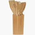 Zipline 7-Piece Bamboo Utensil Set — view 3