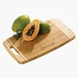 Moda Striped Premium Bamboo Cutting Board with Handle