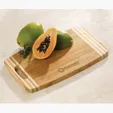 Moda Striped Premium Bamboo Cutting Board with Handle — view 2