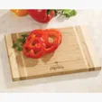 Designer Premium Bamboo Cutting Board with Stripe Inlays — view 2