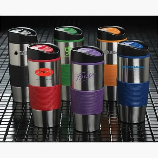 15 Oz. Ventura Stainless Steel Tumbler with Push-On Lid — view 2
