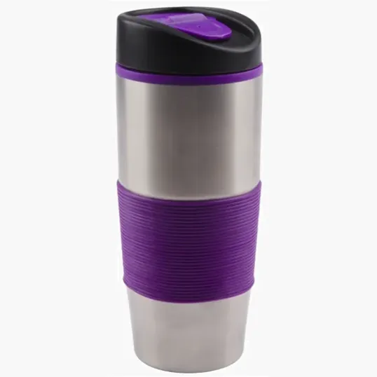 15 Oz. Ventura Stainless Steel Tumbler with Push-On Lid — view 8