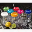 10 Oz. Bev2Go Double Wall Acrylic Tumbler with Straw — view 2
