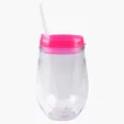 10 Oz. Bev2Go Double Wall Acrylic Tumbler with Straw — view 7