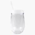 10 Oz. Bev2Go Double Wall Acrylic Tumbler with Straw — view 10