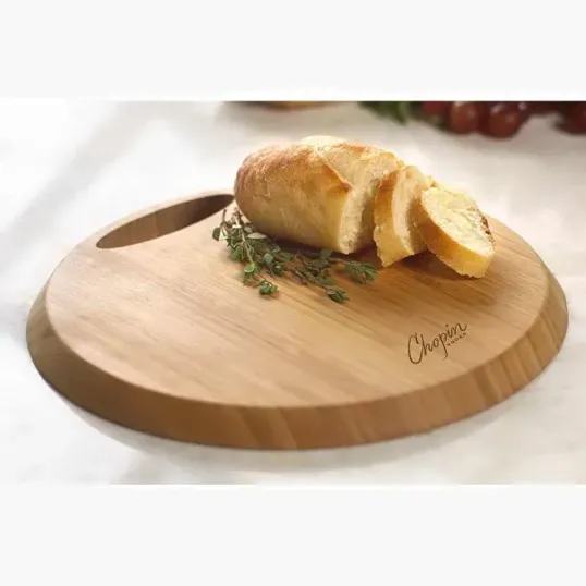 Tote Premium Bamboo Cutting Board with Carry Handle — view 2