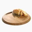 Tote Premium Bamboo Cutting Board with Carry Handle