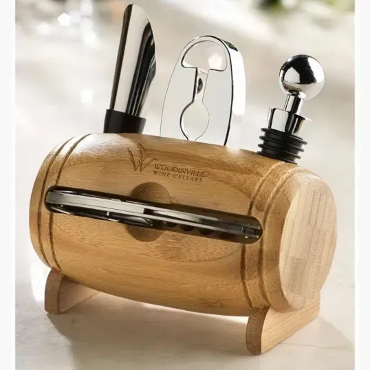 Bamboo Barrel Wine Set — view 2