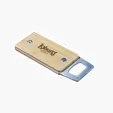 Bamboo Bottle Opener with Stainless Steel