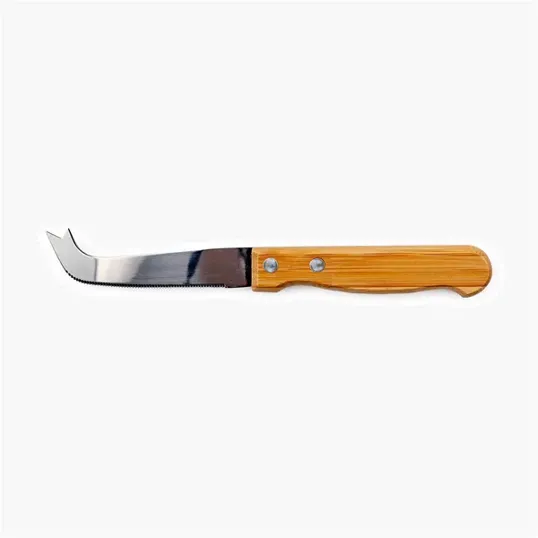 Medium Cheese Knife with Bamboo Handle and Stainless Steel Blade — view 3