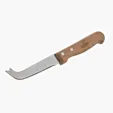 Medium Cheese Knife with Bamboo Handle and Stainless Steel Blade