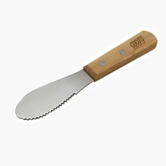 Serrated Spread Knife with Bamboo Handle
