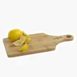 E Z Hold Bamboo Cutting Board with Paddle Handle