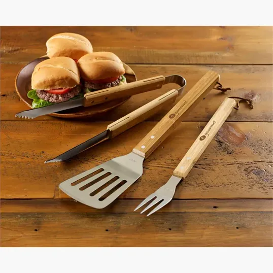 Bamboo Tongs with Stainless Steel Attachments — view 7
