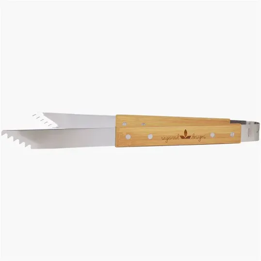 Bamboo Tongs with Stainless Steel Attachments — view 5