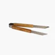 Bamboo Tongs with Stainless Steel Attachments
