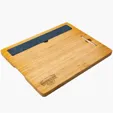 Feast Slate Premium Bamboo Cutting Board with Soapstone Chalk