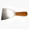 Zipline Griddle Scraper with Stainless Steel Blade and Bamboo Handle — view 3