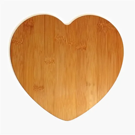 Heart Shaped Bamboo Cutting Board — view 3