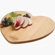Heart Shaped Bamboo Cutting Board