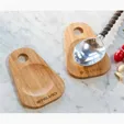Bamboo Spoon Rest with Hanging Hole — view 2