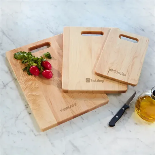 Maple Cutting Board with Handle, Rectangular — view 5
