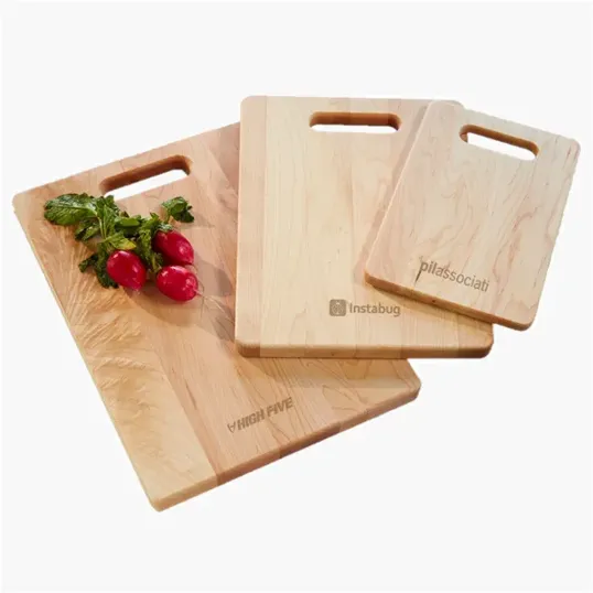 Maple Cutting Board with Handle, Rectangular