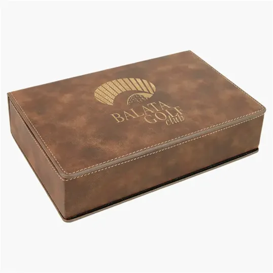 Zipline Leatherette 6 oz Flask Gift Box Set — view 26