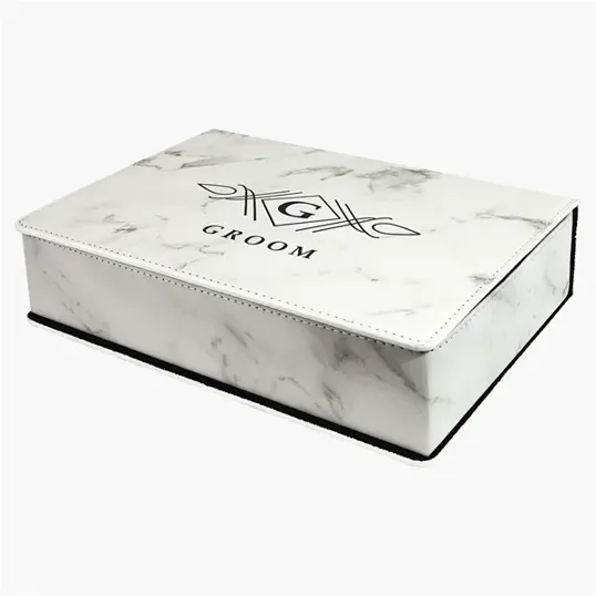 Zipline Leatherette 6 oz Flask Gift Box Set — view 31