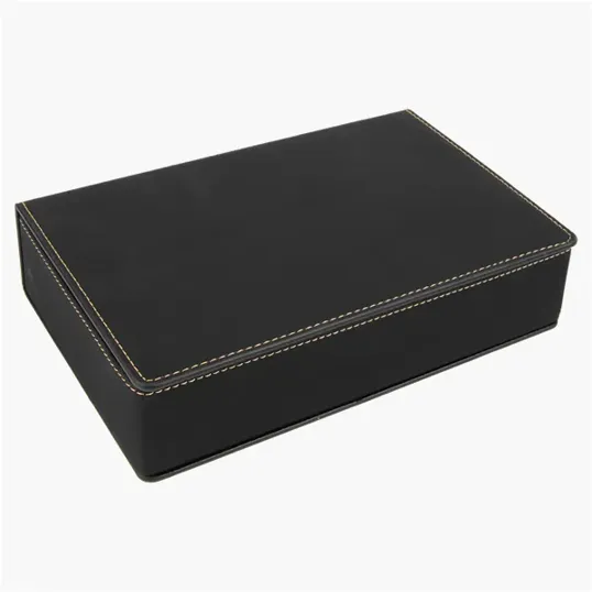 Zipline Leatherette 6 oz Flask Gift Box Set — view 35