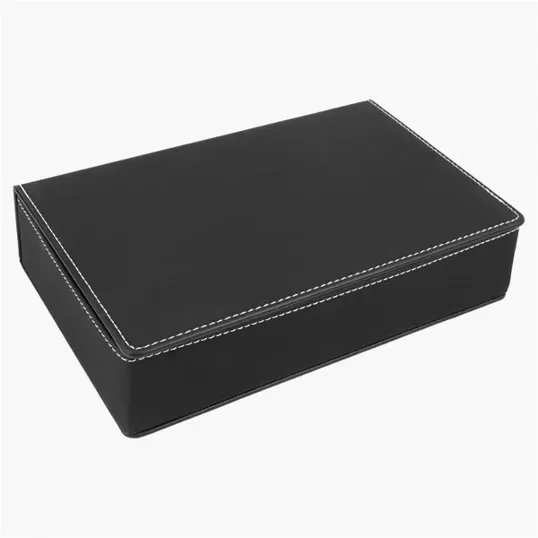 Zipline Leatherette 6 oz Flask Gift Box Set — view 39