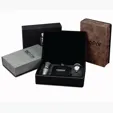 Zipline Leatherette 6 oz Flask Gift Box Set — view 3