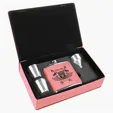 Zipline Leatherette 6 oz Flask Gift Box Set — view 9